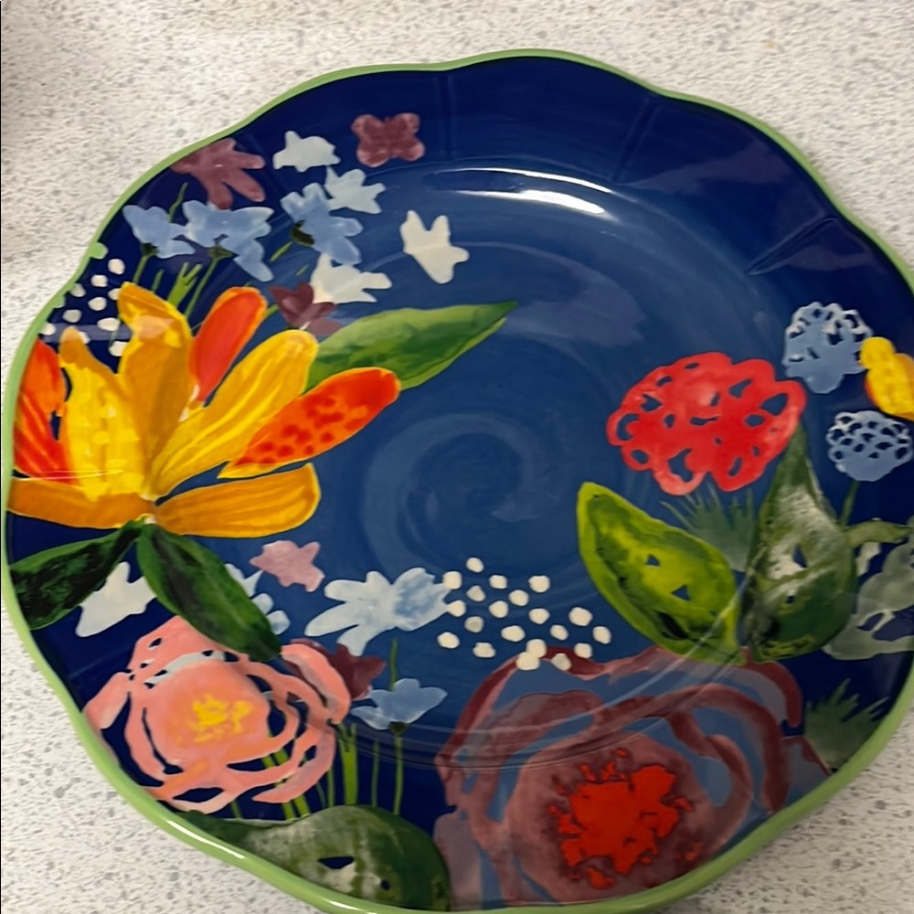 The Pioneer Woman Blue and Green Dinnerware Set - Picture 7 of 8